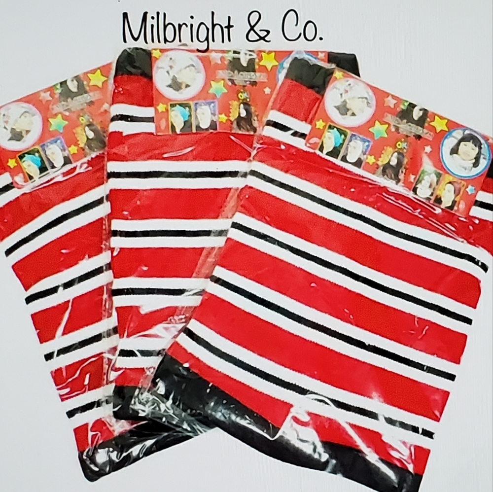 Electric Treasures and Black Striped Scarves